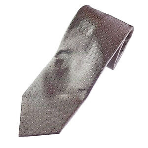 Prochownick Gray with Gray Dots Silk Tie Necktie - Made in Italy - Like New